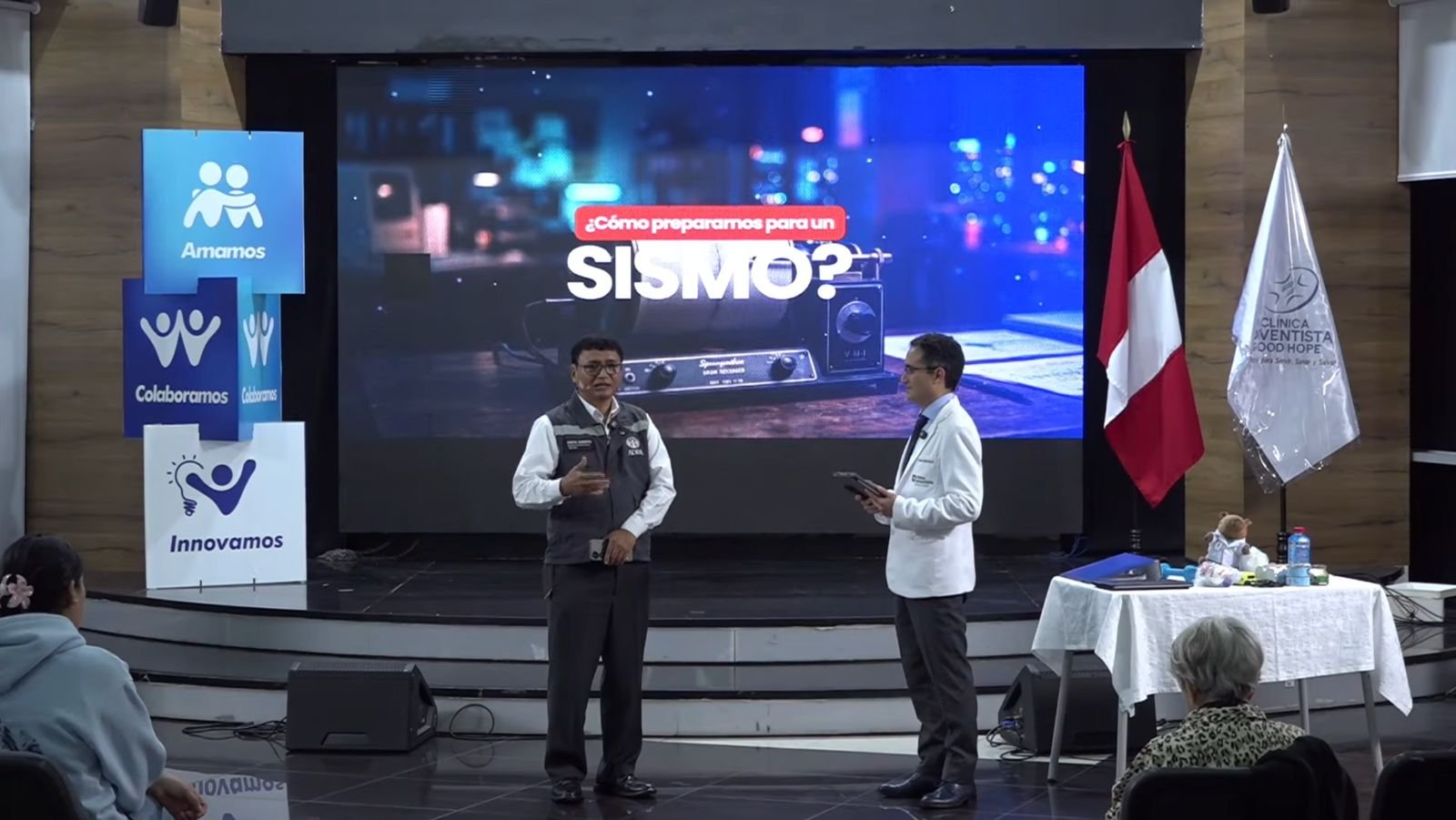 Especialistas de la Clínica Adventista Good Hope y ADRA Perú compartieron recomendaciones para responder adecuadamente antes, durante y después de un sismo.